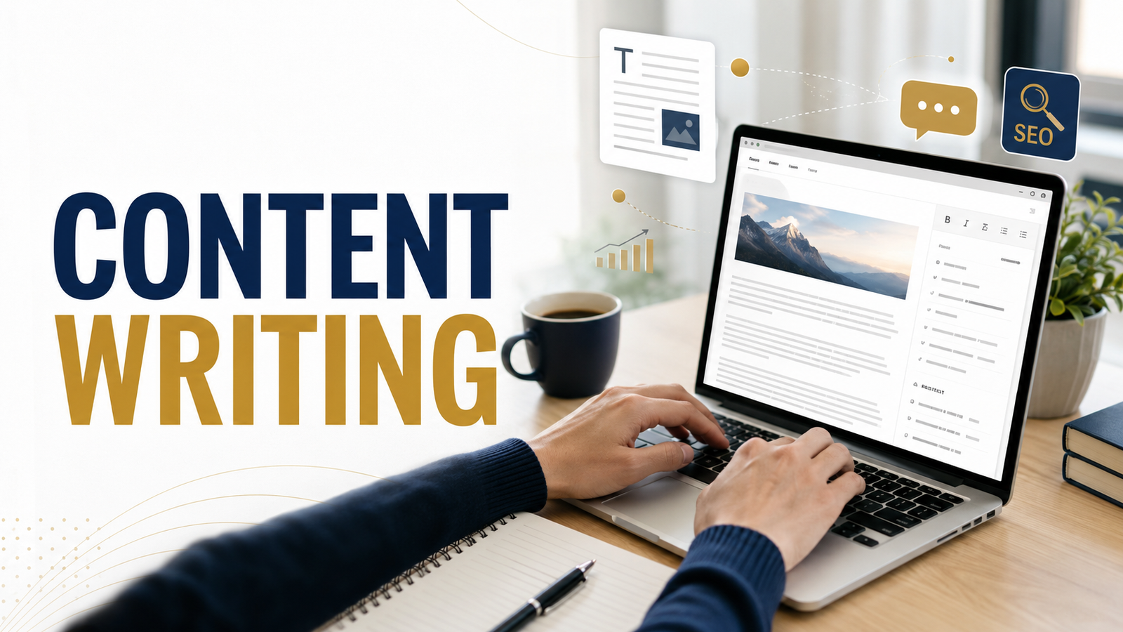 Laptop displaying a clean, high-converting landing page design
